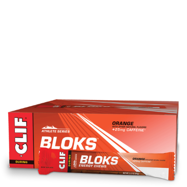 Clif Bloks Energy Chews Orange 60g (18pk)