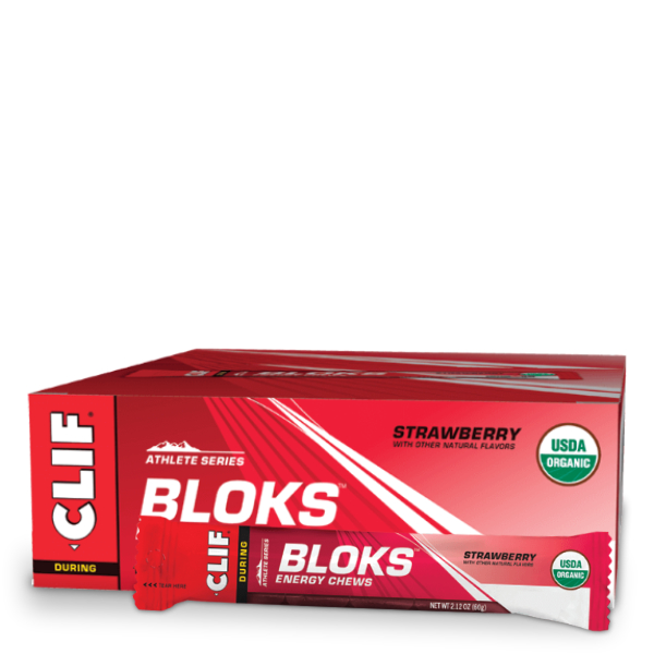 Clif Bloks Energy Chews Strawberry 60g (18pk)