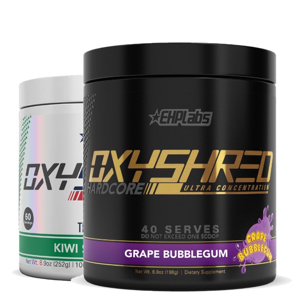 EHPlabs OxyShred Twin Pack Ultra Concentration and Hardcore tubs