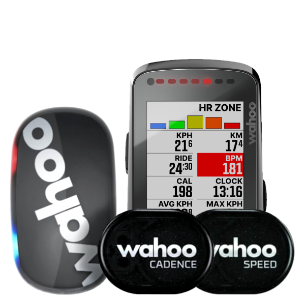 Wahoo Fitness Elemnt Bolt V2 GPS Computer - Tickr Cardio / Speed / Cadence  Bundle