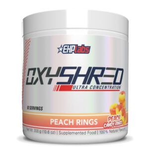 EHPlabs OxyShred Peach Candy Rings 300g