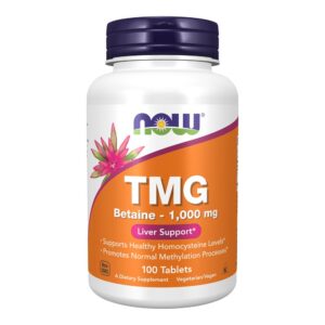 NOW TMG 1000 mg 100 Tablets bottle