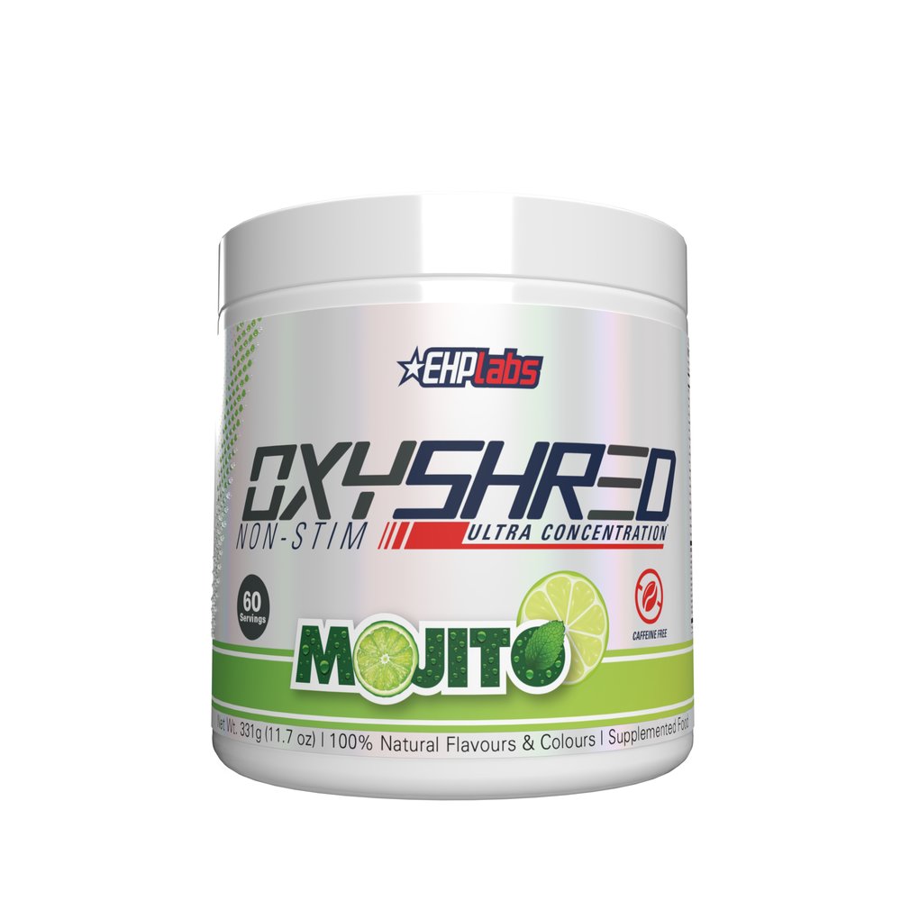 EHPlabs OxyShred Non-Stim Mojito 60 serves caffeine-free