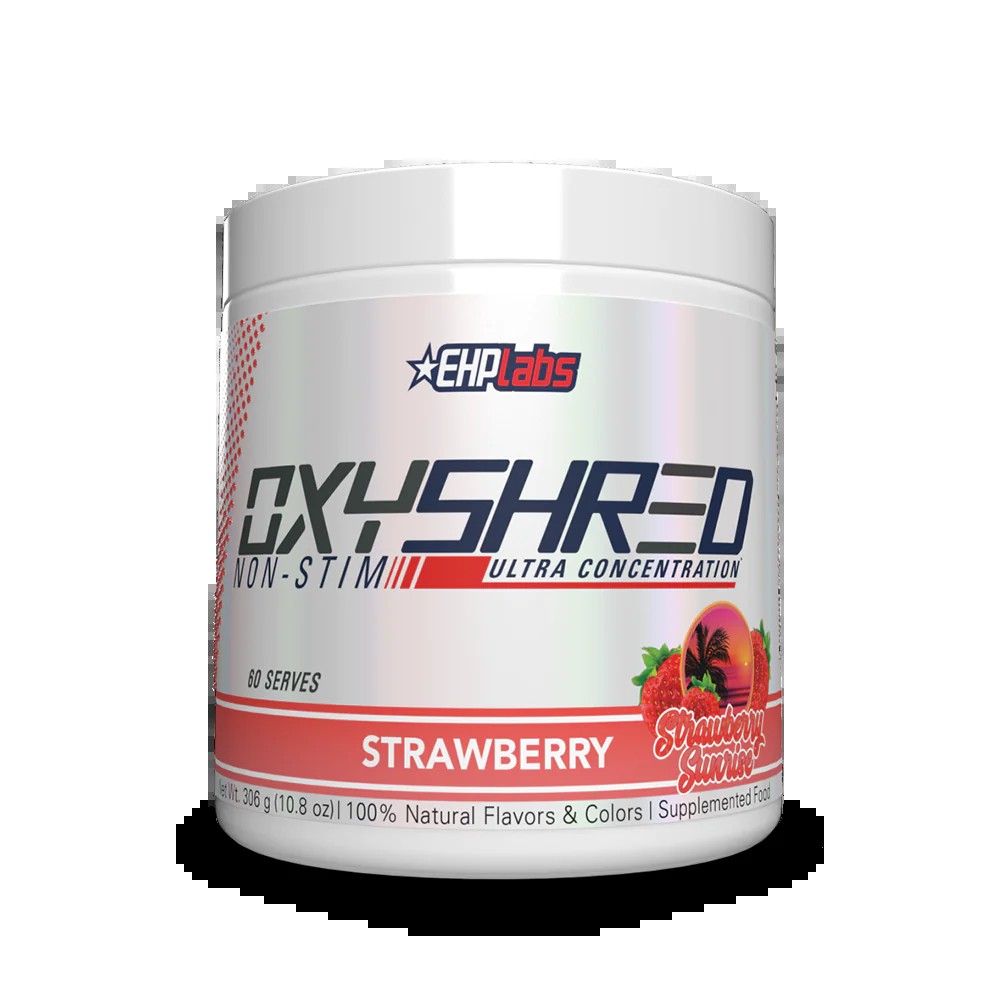 EHPlabs OxyShred Non-Stim Strawberry Sunrise 60 serves caffeine-free